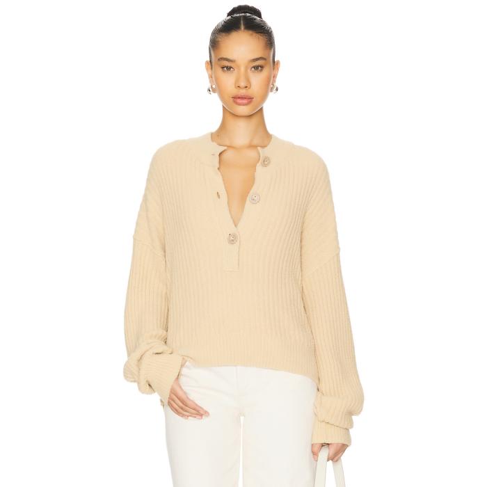 フリーピープル Free People 【 Cocoa Henley Pullover Women Sugar Cookie 】 ヘンリー レディースファッション トップス ニット セーター その他 レディース