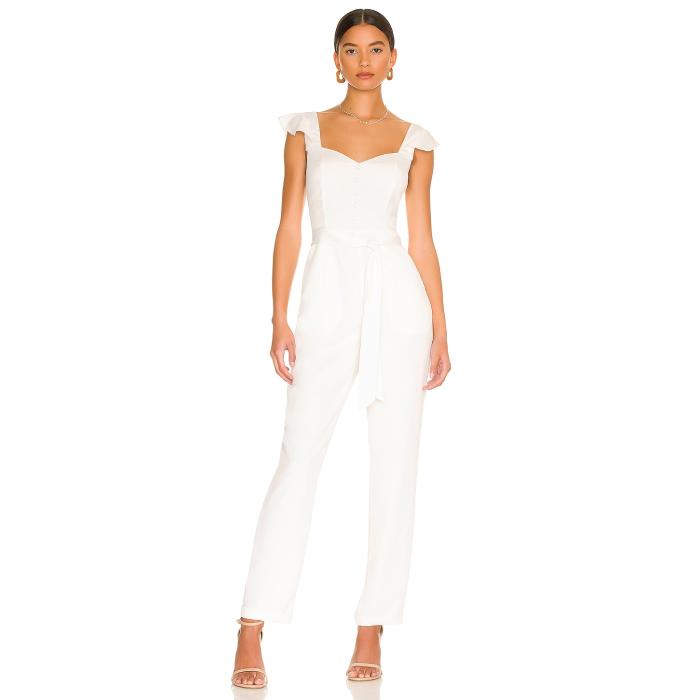 More To Come 【 Gloria Flutter Jumpsuit Women White 】 飛び降りる背広 レディース 白いこと 白いこと