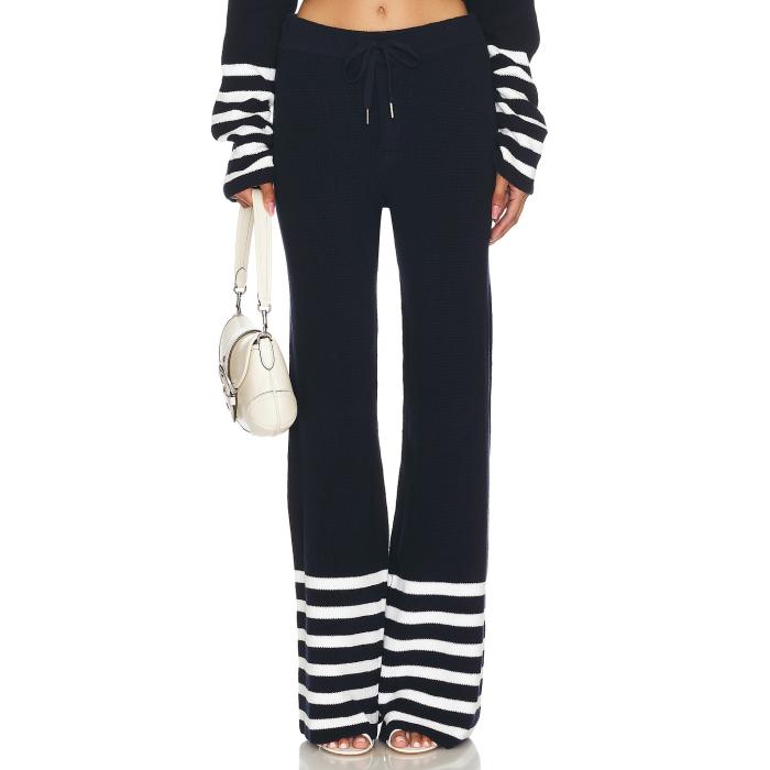 Seroya 【 Poe Pant Women Navy/ White Stripe 】 パンツ レディース 紺色 ネイビー 白色 ホワイト Stripe ストライプ｜スニケス