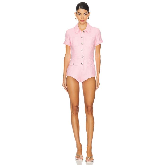 Central Park West 【 X Revolve Ash Tweed Romper Women Pink 】 ロンパース レディースファッション その他 レディース pink ピンク