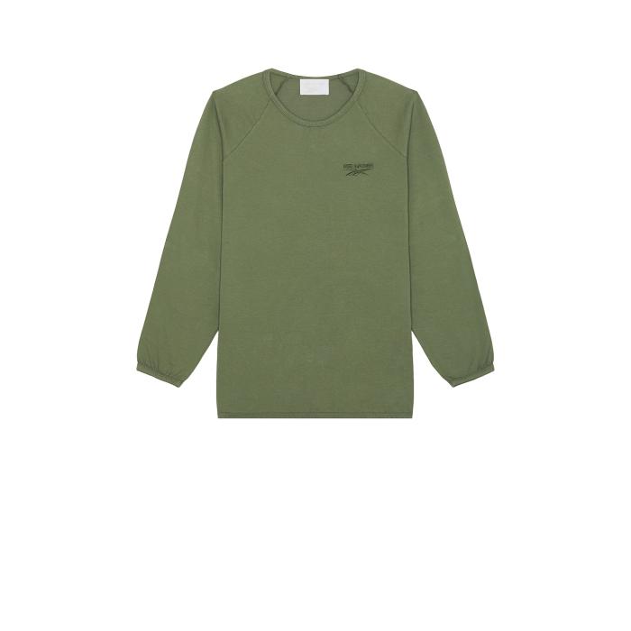 リーボック Reebok 【 X Hed Mayner Long Sleeve T-Shirt Men Army Green 】 Sleeve スリーブ Tシャツ メンズファッション トップス Tシャツ カットソー メンズ アーミー green 緑・グリーン