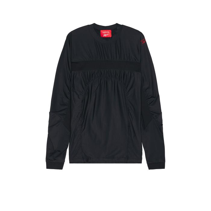 リーボック Reebok 【 X Kanghyuk Paneled Long Sleeve Tee Men Black 】 Sleeve スリーブ Tシャツ メンズファッション トップス Tシャツ カットソー メンズ 黒色 ブラック