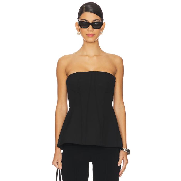 Simkhai 【 Parker Bustier Top Women Black 】 パーカー レディースファッション トップス ベアトップ チューブトップ レディース 黒色 ブラック