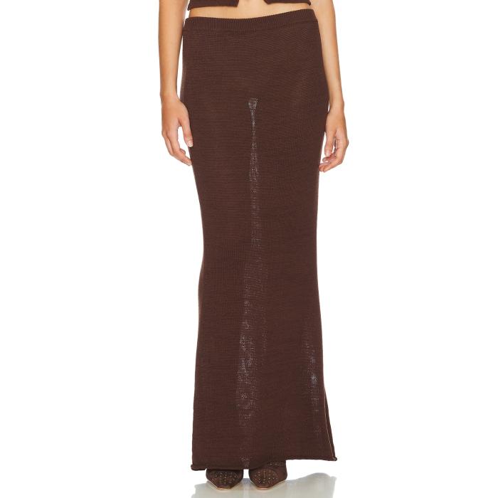 Ser.o.ya 【 Kora Knit Maxi Skirt Women Coconut 】 ニット レディースファッション ボトムス スカート レディース