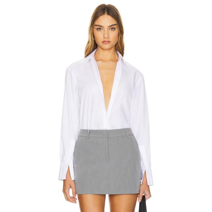 Simkhai 【 Mattie Shirt Women White 】 レディースファッション トップス その他 レディース 白色 ホワイト