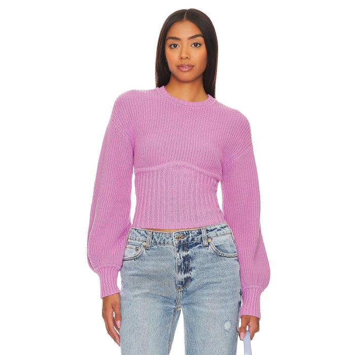 Lovers And Friends 【 Anastasia Knit Sweater Women Pink 】 ニット トレーナー レディースファッション トップス ニット セーター セーター レディース pink ピンク