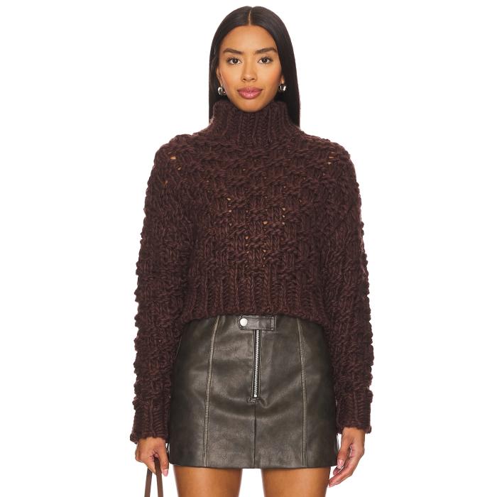 Lovers And Friends 【 Jolene Knit Sweater Women Chocolate Brown 】 ニット トレーナー レディースファッション トップス ニット セーター その他 レディース 茶色 ブラウン