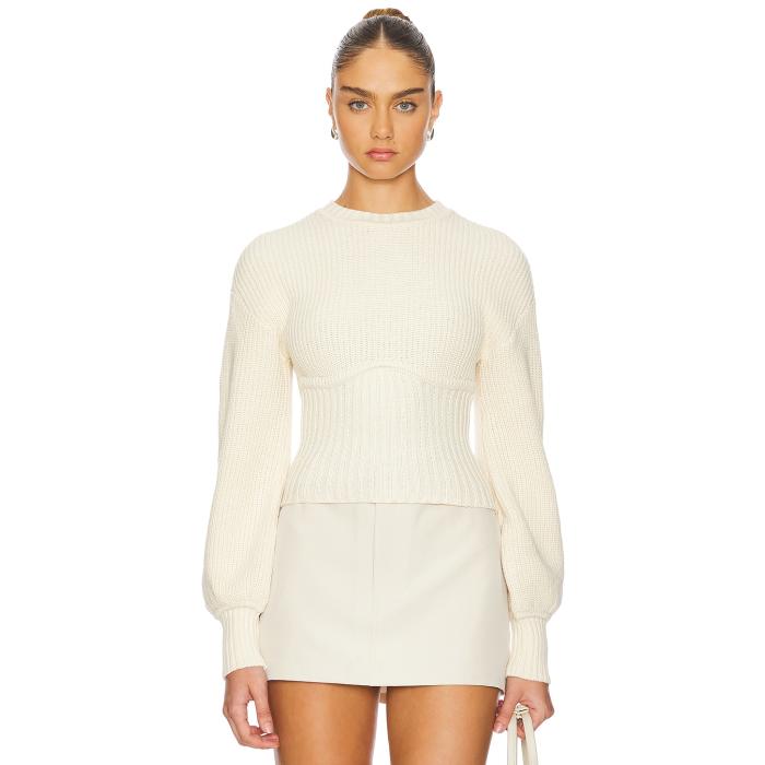 Lovers And Friends 【 Anastasia Knit Sweater Women Ivory 】 ニット トレーナー レディースファッション トップス スウェット トレーナー レディース アイボリー 30,745円