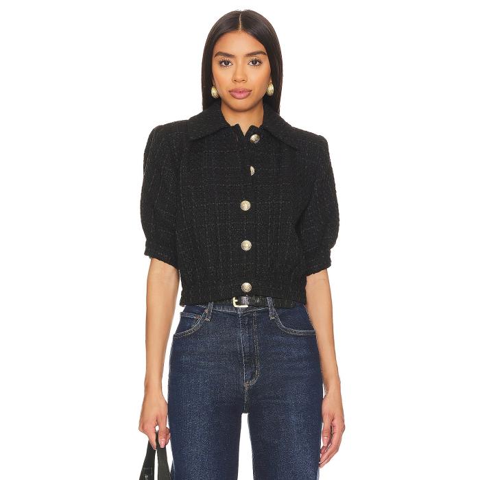 L'agence 【 Cove Crop Jacket Women Black 】 Crop クロップ Jacket ジャケット レディースファッション コート ジャケット レディース 黒色 ブラック
