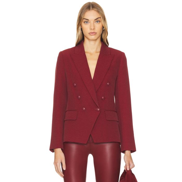 L'agence 【 Kenzie Double Breasted Blazer Women Syrah 】 ブレイザー レディースファッション コート ジャケット レディース