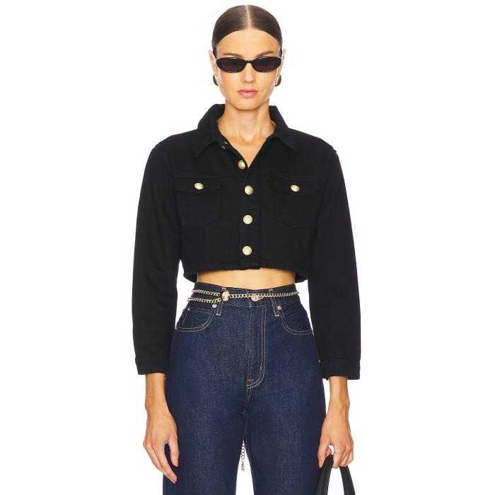 L'agence 【 Genevie Cropped Jacket Women Noir 】 Jacket ジャケット レディースファッション コート ジャケット レディース