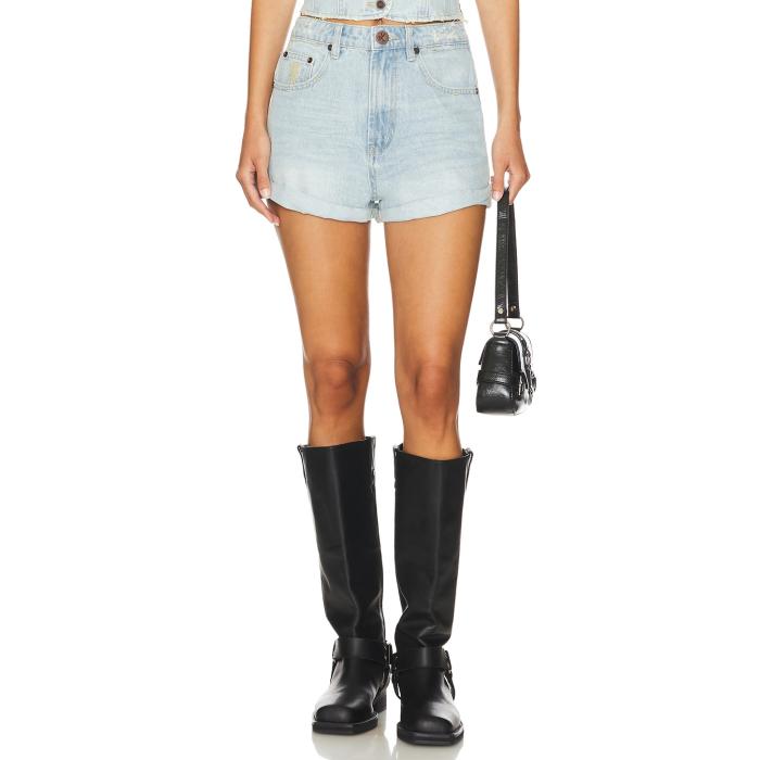 ワンティースプーン One Teaspoon 【 Bandits High Waist Denim Short Women Old West 】 ハイ デニム レディースファッション ボトムス パンツ レディース