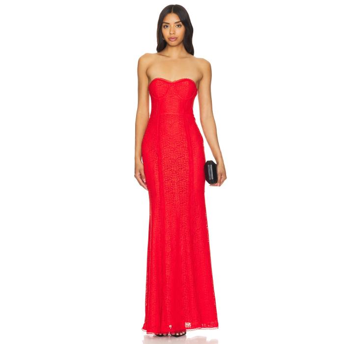 Majorelle 【 Mari Elena Gown Women Cherry Red 】 レディースファッション ドレス レディース Red 赤・レッド