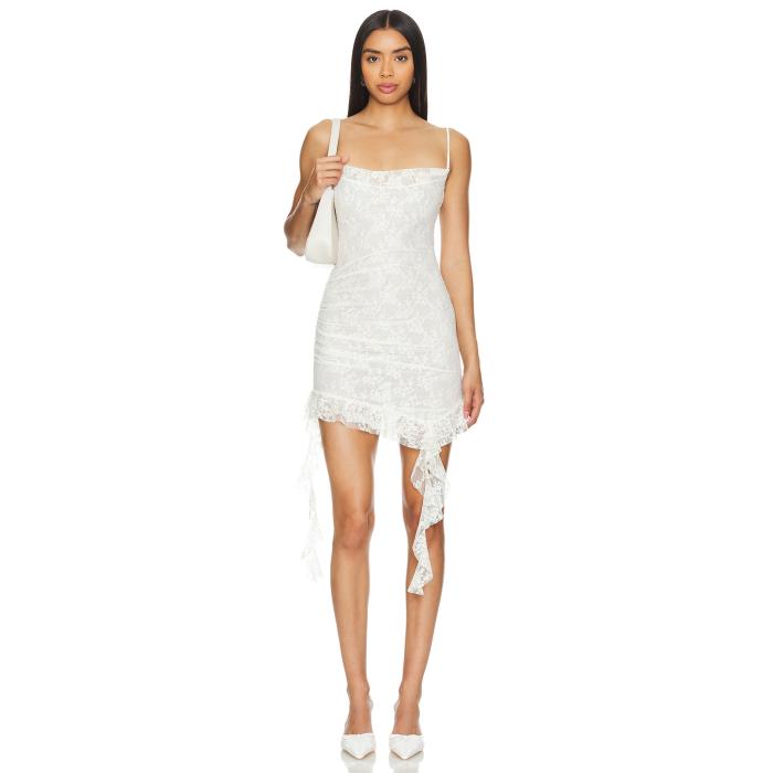 Majorelle 【 Camille Mini Dress Women Ivory 】 御召しもの レディース 象牙色