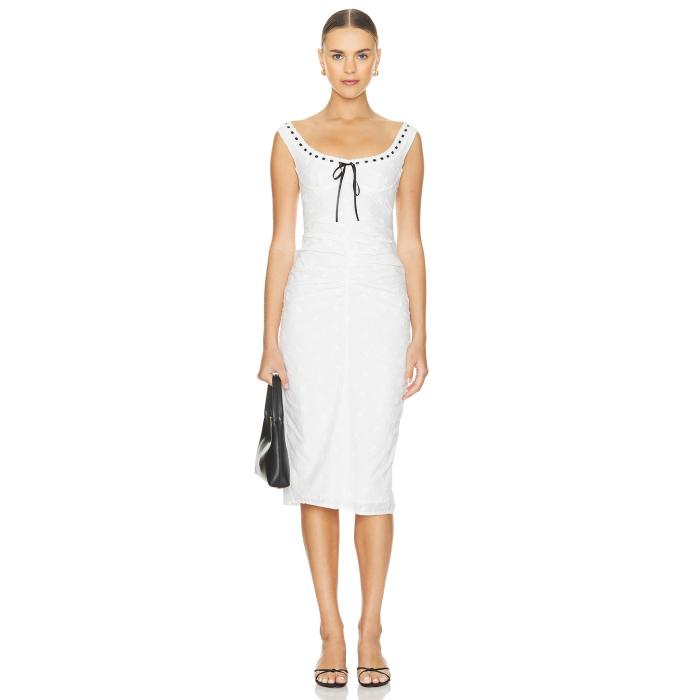 Majorelle 【 Carmen Midi Dress Women White 】 ドレス レディース 白色 ホワイト|スニケス