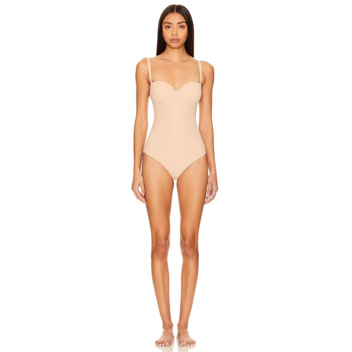 ウォルフォード Wolford 【 Mat De Luxe Forming Shapewear String Bodysuit Women Powder 】 上半身背広 レディース