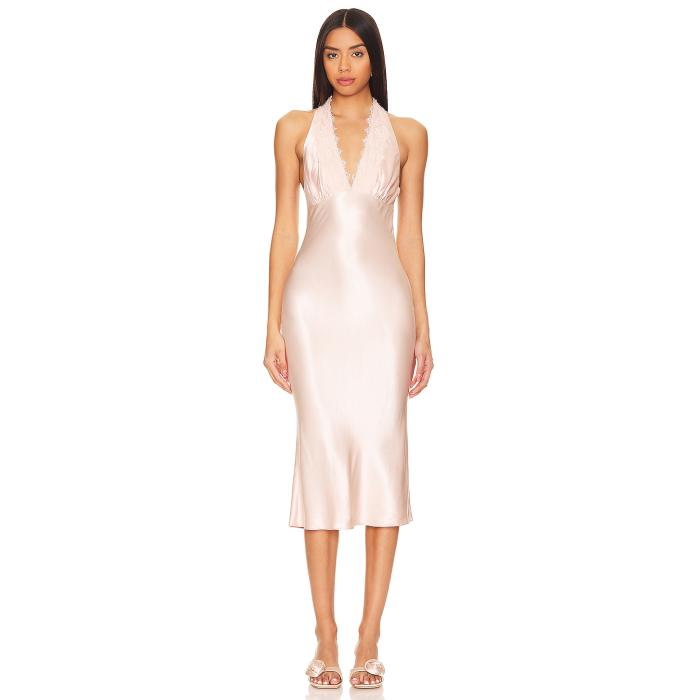 Majorelle 【 Dara Midi Dress Women Blush Pink 】 お召しもの レディース pink さくら色 ドレス-レディースファッション