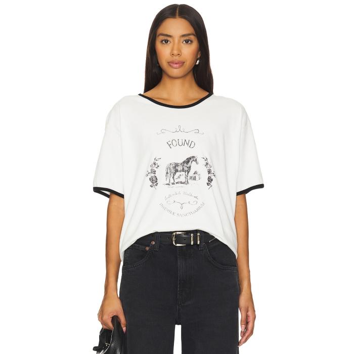 Found 【 X Revolve Graphic Tee Women White 】 グラフィック Tシャツ レディースファッション トップス Tシャツ カットソー レディース 白色 ホワイト