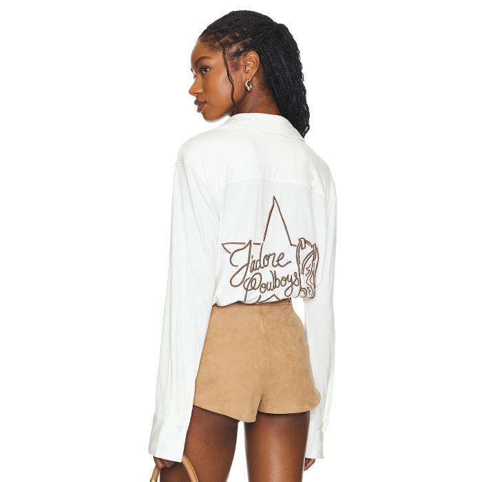 Understated Leather 【 J\u0027adore Cowboys Bedshirt Women Ivory 】 カウボーイズ レディース 象牙色