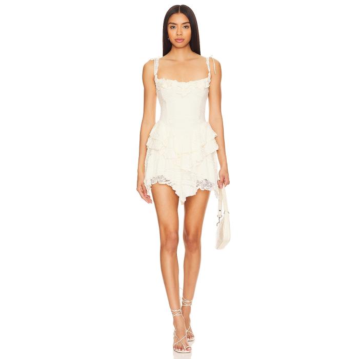 Majorelle 【 Ann Mini Dress Women Ivory 】 ドレス レディースファッション ドレス レディース アイボリー
