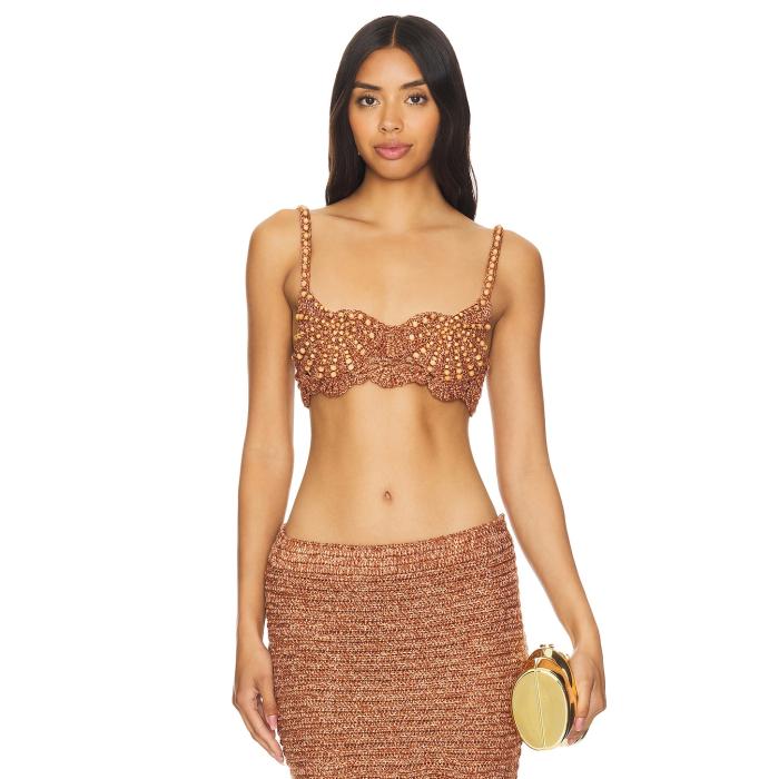 Retrofete 【 Bellini Top Women Metallic Brown 】 レディース 赤銅色 赤銅色
