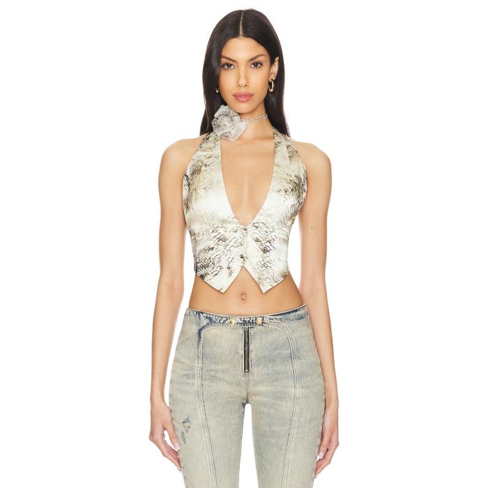 Retrofete 【 Romy Vest Women Vintage Snake 】 ベスト レディースファッション トップス タンクトップ レディース vintage ビンテージ・ヴィンテージ