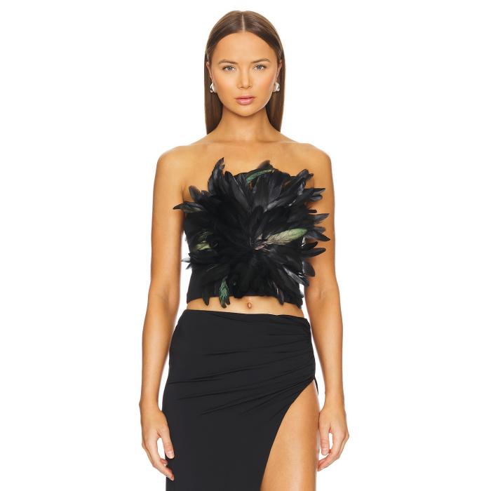Retrofete 【 Nicki Top Women Black 】 レディースファッション トップス ベアトップ チューブトップ レディース 黒色 ブラック