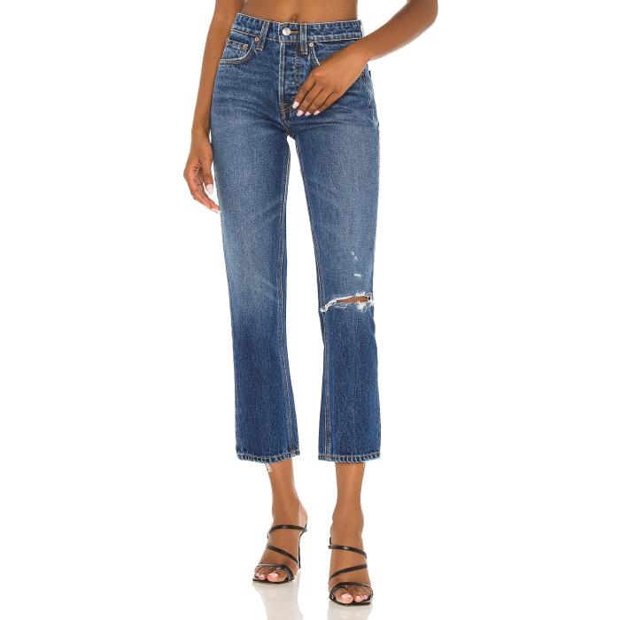 Grlfrnd 【 Karolina High Rise Straight Crop Women Midtown 】 ハイ ライズ Crop クロップ レディースファッション ボトムス パンツ レディース