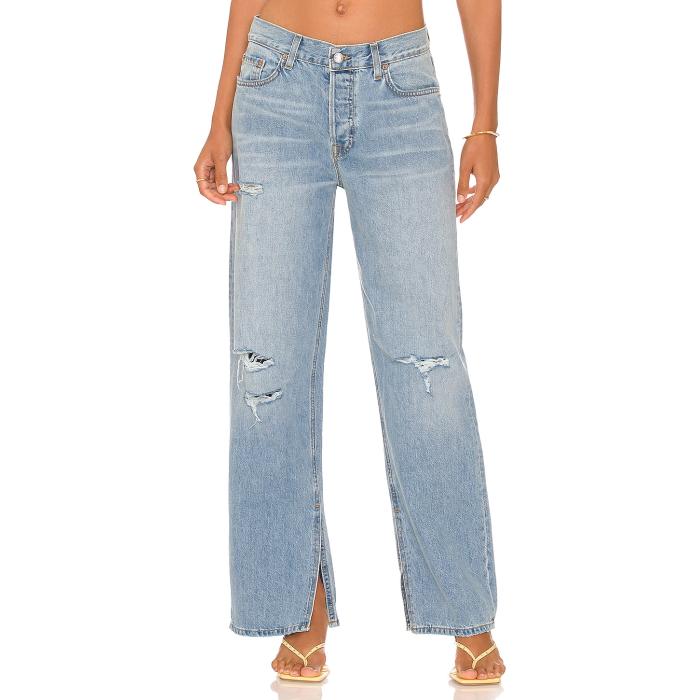 Grlfrnd 【 Liya Low Rise Boyfriend Women Solana 】 ライズ レディースファッション ボトムス パンツ レディース