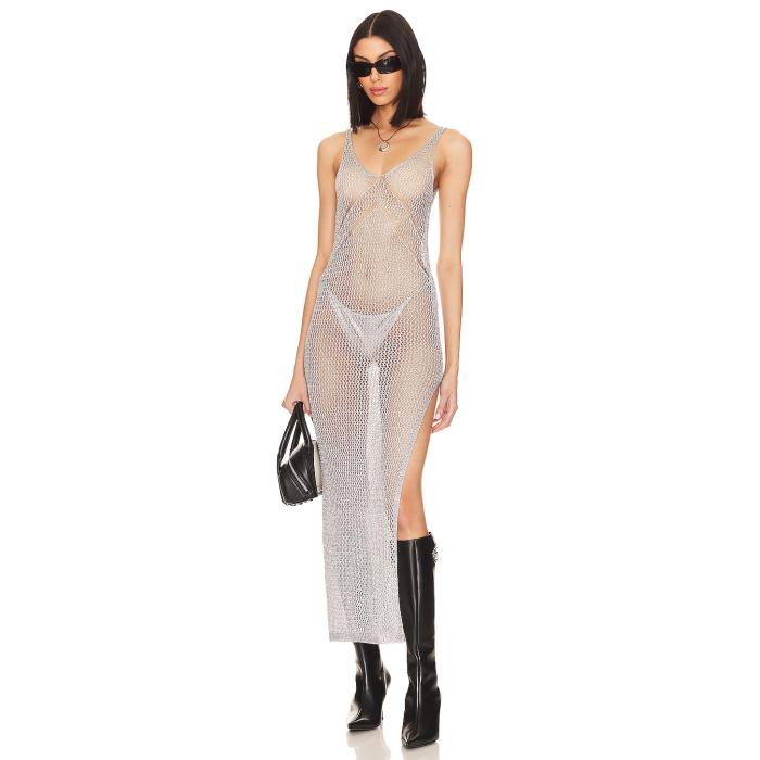 Superdown 【 Marlee Maxi Dress Women Silver 】 ドレス レディース Silver 銀色・シルバー