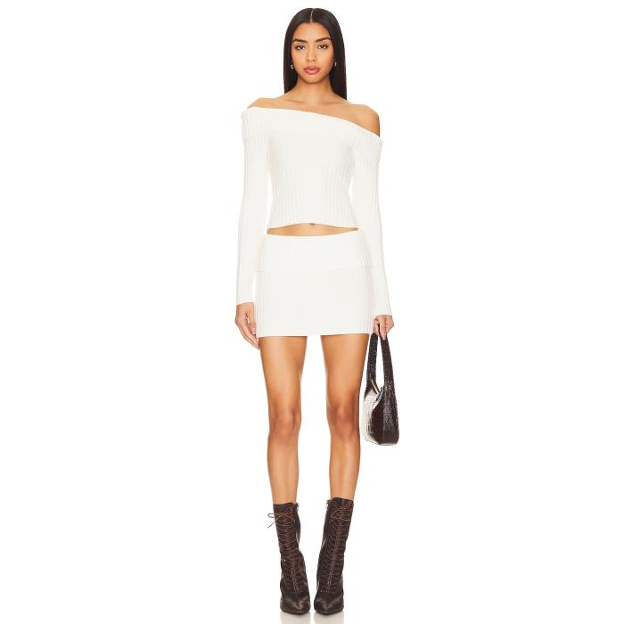 Superdown 【 Ava Skirt Set Women Cream 】 レディースファッション ドレス レディース クリーム