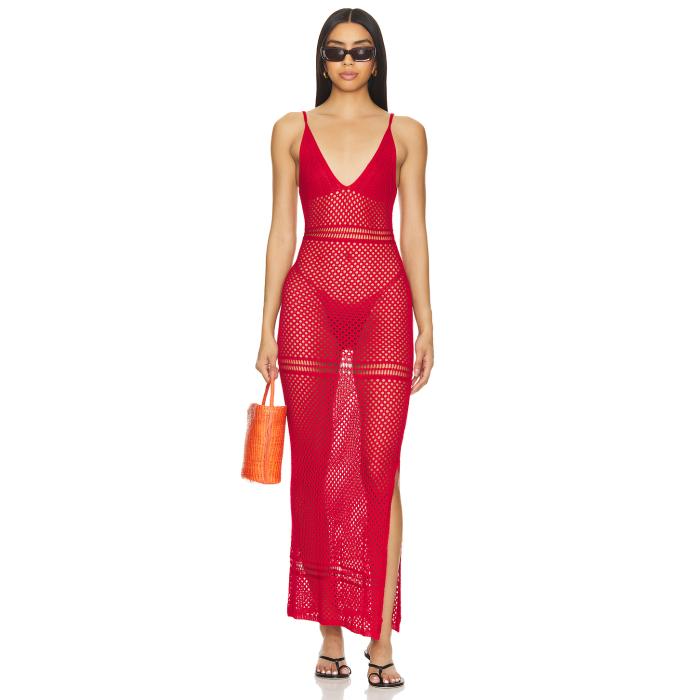 Superdown 【 Tasia Maxi Dress Women Red 】 ドレス レディース Red 赤・レッド