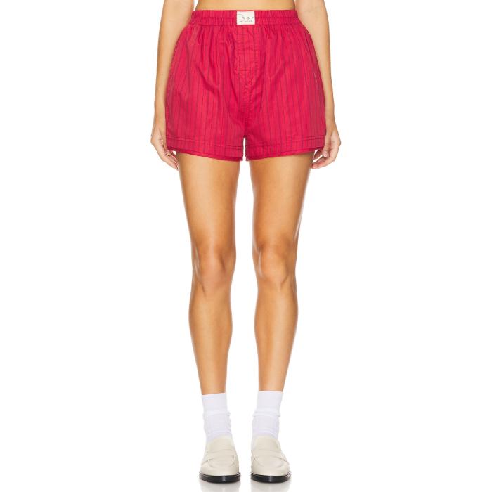 フリーピープル Free People 【 X We The Free Day To Day Striped Boxer In Red Combo Women Red Combo 】 フリー Red 赤・レッド レディースファッション ボトムス パンツ レディース Red 赤・レッド