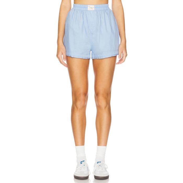 フリーピープル Free People 【 X We The Free Day To Day Solid Boxer In Placid Blue Women Placid Blue 】 フリー ソリッド 青色 ブルー レディースファッション ボトムス パンツ レディース 青色 ブルー