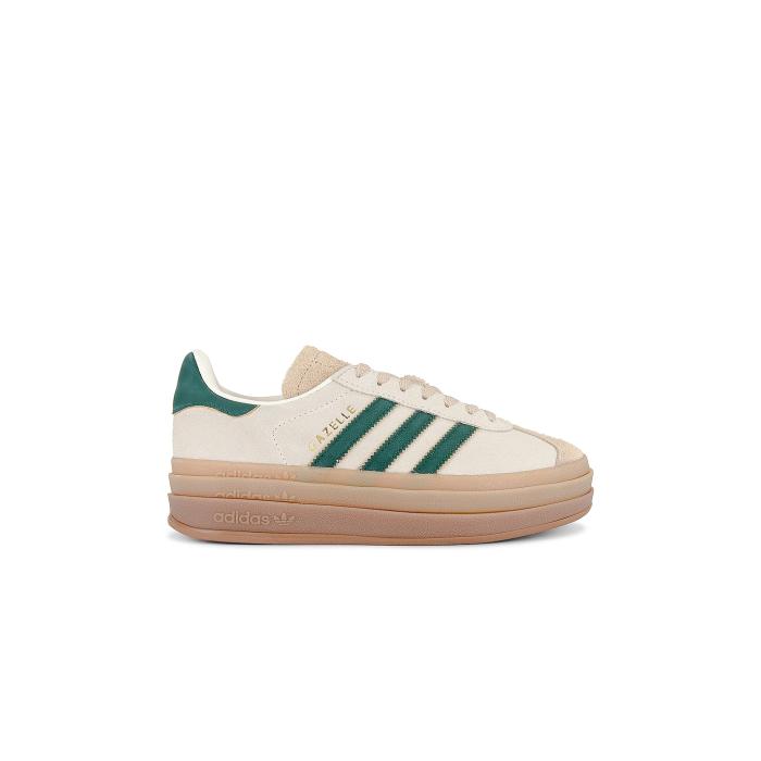 アディダス Adidas Originals 【 Gazelle Bold Sneaker Women Cream White, Collegiate Green, & Magic Beige 】 ガゼル 靴 スニーカー 靴 レディース靴 スニーカー レディース クリーム マジック ベージュ