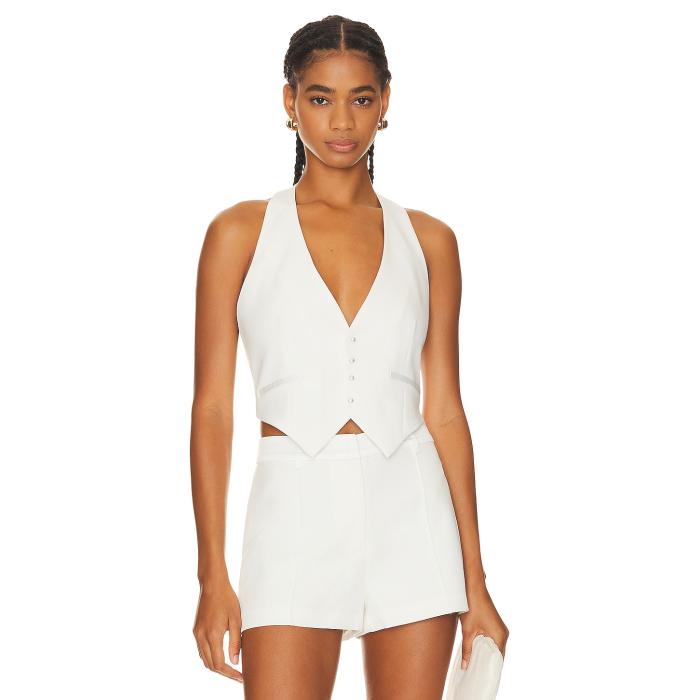 Retrofete 【 Florence Vest Women White 】 ベスト レディースファッション トップス タンクトップ レディース 白色 ホワイト