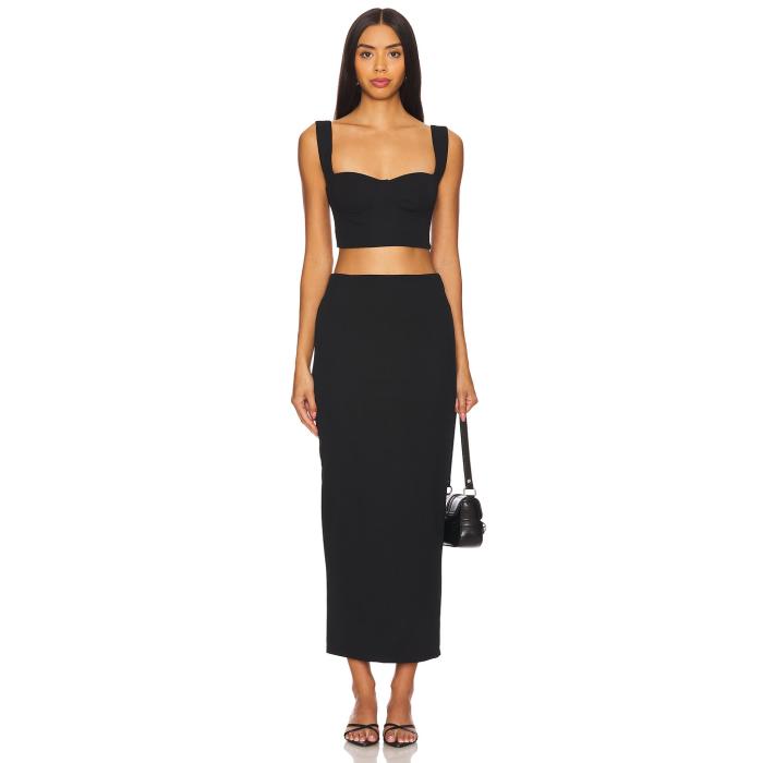 Superdown 【 Veneda Skirt Set Women Black 】 レディースファッション ドレス レディース 黒色 ブラック