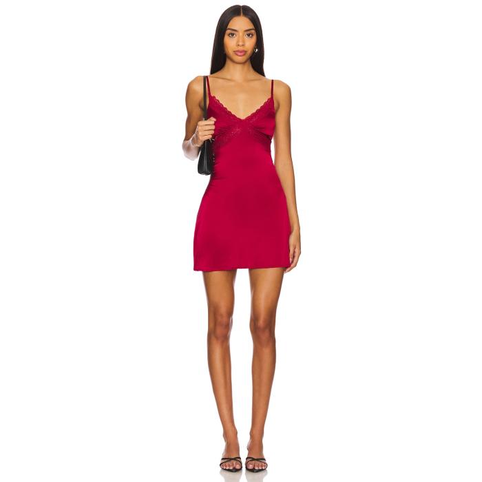Superdown 【 Nidia Mini Dress Women Oxblood 】 ドレス レディース 赤・オックスブラッド