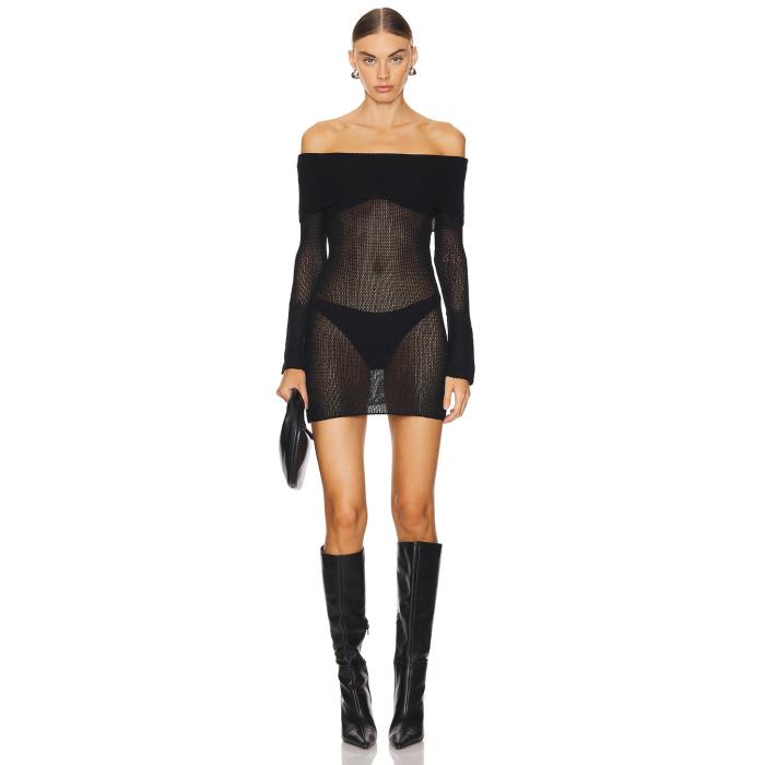 Superdown 【 Tamra Mini Dress Women Black 】 ドレス レディース 黒色 ブラック