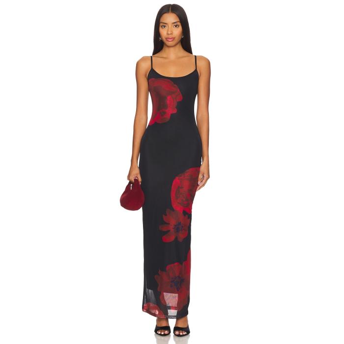 Superdown 【 Jobelle Maxi Dress Women Black Multi 】 ドレス レディースファッション ドレス レディース 黒色 ブラック