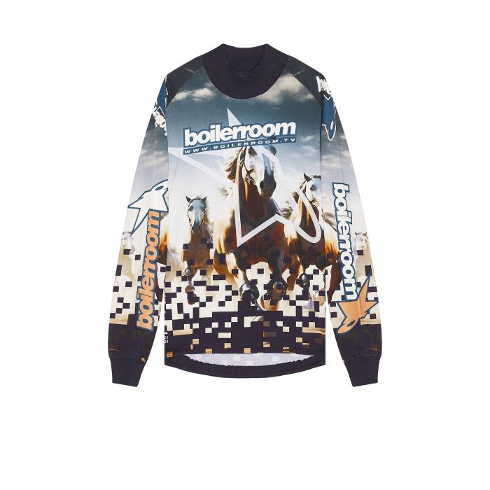 Boiler Room 【 Moto-X Horse Long Sleeve Tee Men Multi 】 Sleeve スリーブ Tシャツ メンズファッション トップス Tシャツ カットソー メンズ