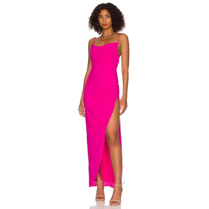 More To Come 【 Catalina Wrap Maxi Dress Women Hot Pink 】 wrap ラップ ドレス レディースファッション ドレス レディース pink ピンク