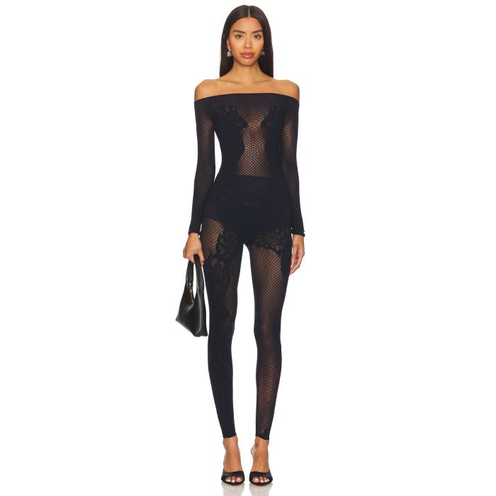ウォルフォード Wolford 【 Lace Tattoo Jumpsuit Women Deep Night 】 ジャンプスーツ レディースファッション その他 レディース ディープ ナイト