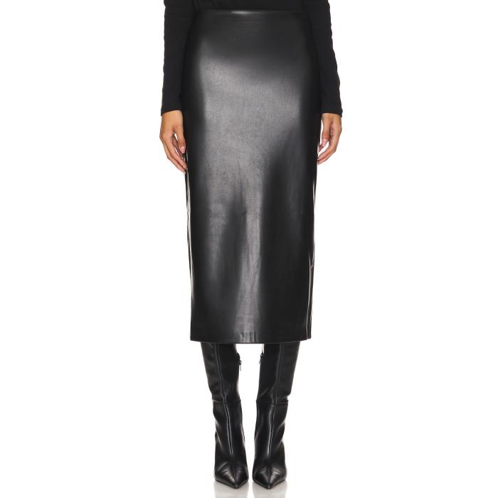 Enza Costa 【 Ankle Length Leather Skirt Women Black 】 レザー レディースファッション ボトムス スカート レディース 黒色 ブラック