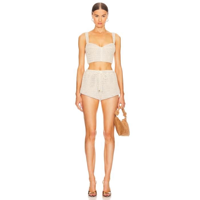 Bronx And Banco 【 X Revolve Desert Two Piece Set Women Cream 】 レディースファッション トップス ベアトップ チューブトップ レディース クリーム