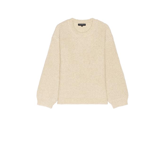 Central Park West 【 Aidan Chunky Crew Sweater Men Oatmeal 】 クルー トレーナー メンズファッション トップス ニット セーター メンズ