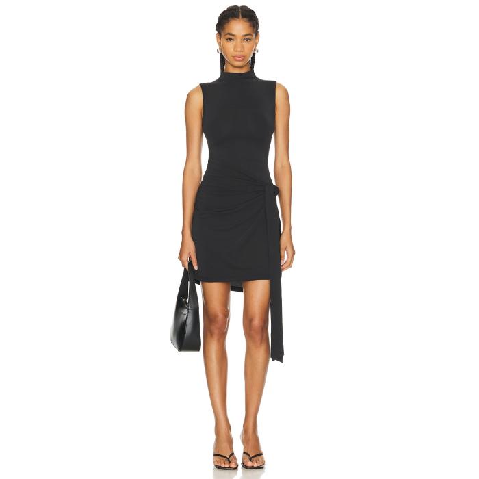 グッドアメリカン Good American 【 Wrap Dress Women Black001 】 wrap ラップ ドレス レディース|スニケス