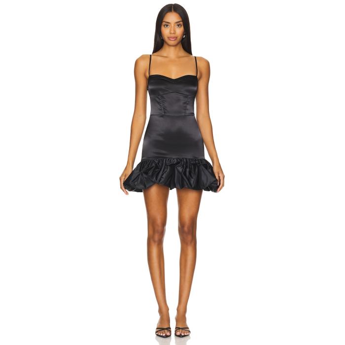 More To Come 【 Sadie Mini Dress Women Black 】 サディ ドレス レディースファッション ドレス レディース 黒色 ブラック