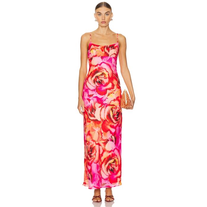 More To Come 【 Zay Maxi Dress Women Pink Floral 】 お召しもの レディース pink サクラ色