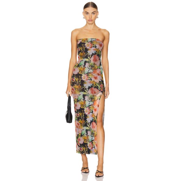 More To Come 【 Angelica Maxi Dress Women Black Floral 】 ドレス レディースファッション ドレス レディース 黒色 ブラック